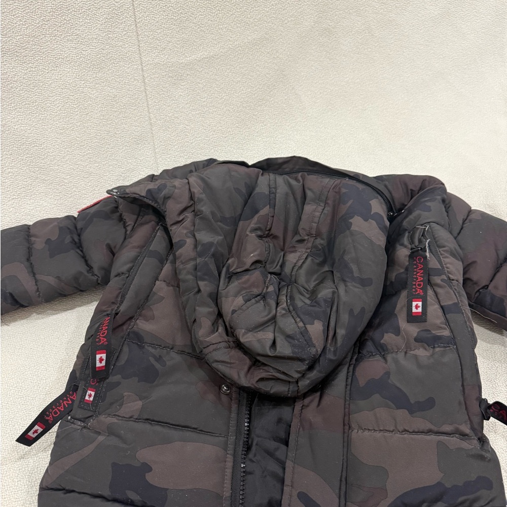 Kids Camouflage Puffer Jacket